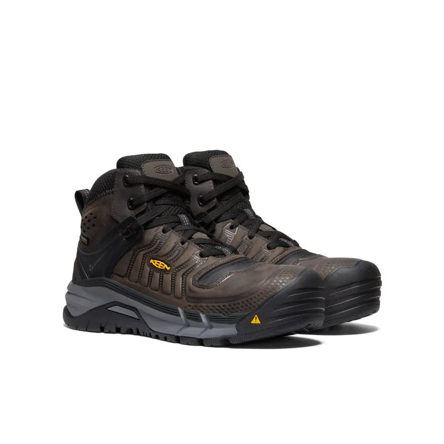 Men's Kansas City  Waterproof Mid (Carbon Toe)  |  Coffee Bean/Black humid - weather foot fashion