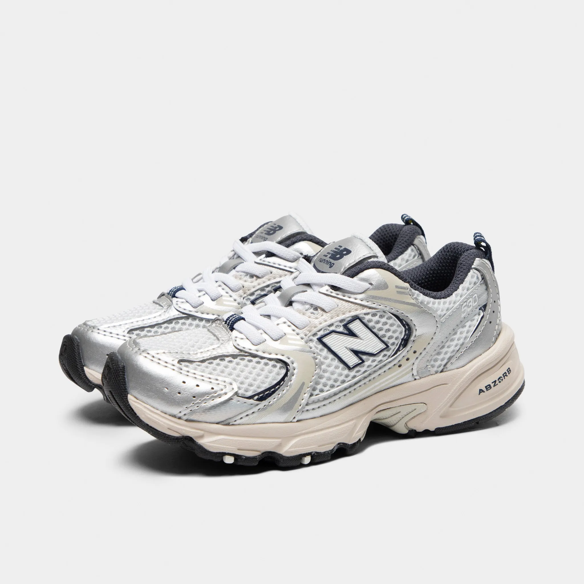New Balance Children's 530 Summer Fog / Nimbus Cloud - NB Navy Fashion Basics