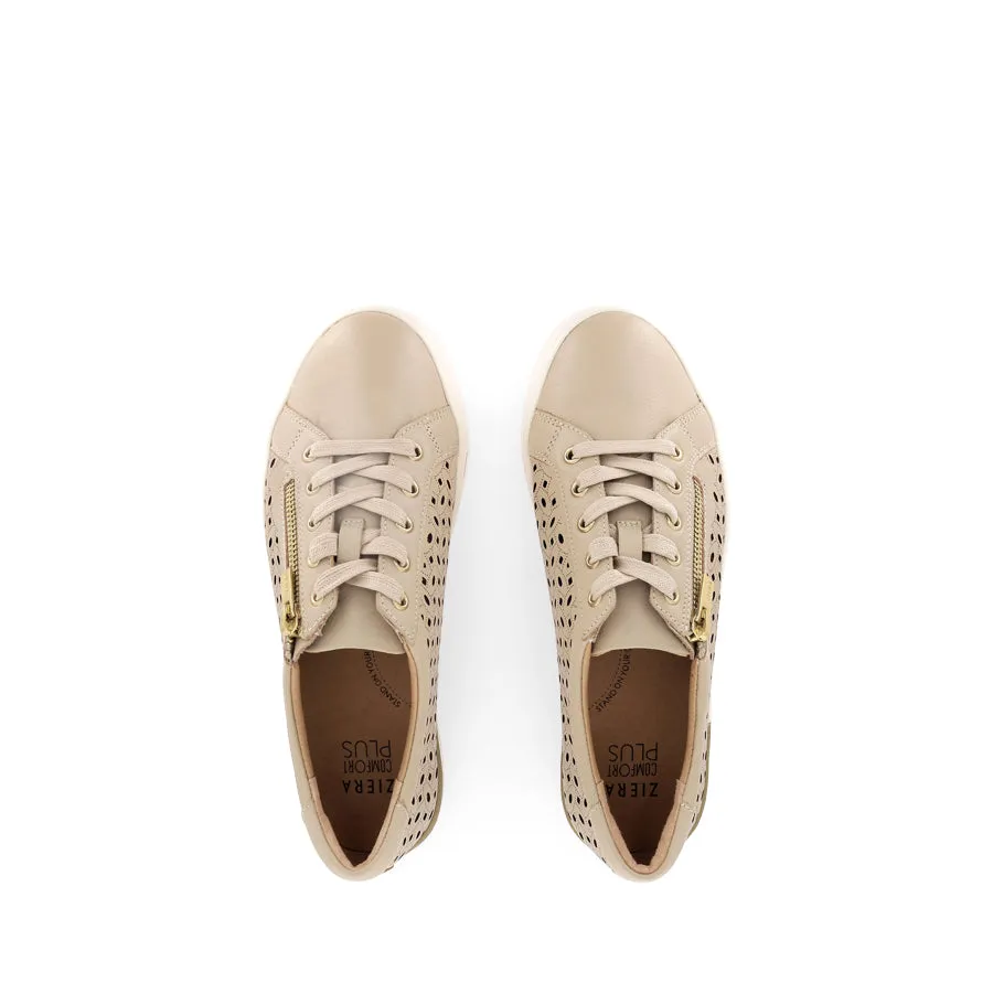 AYLEEN W - ALMOND LEATHER Soft Chic Classy comfort