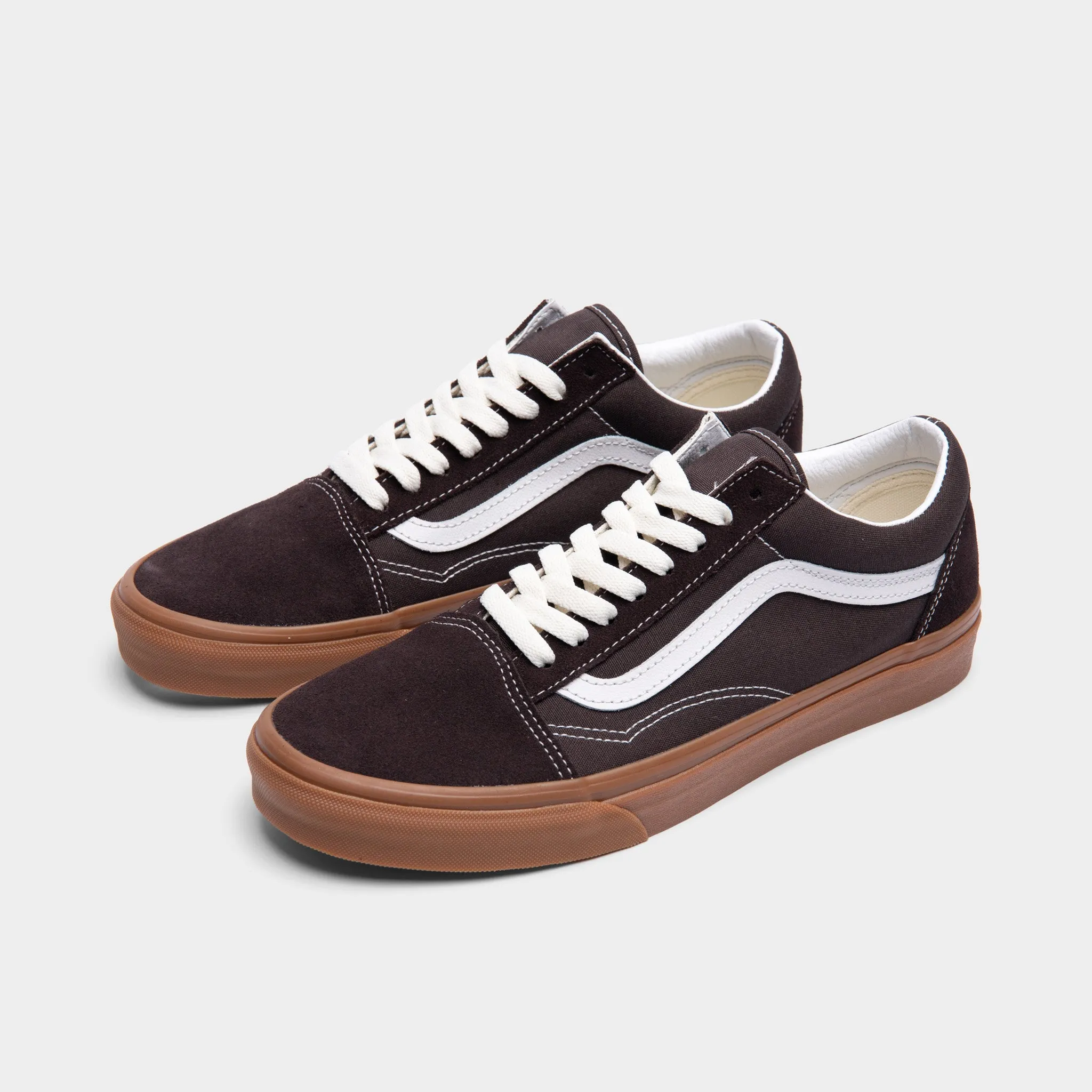 Vans Old Skool / Vintage Gum Chocolate ordinary Fashion-Forward Look