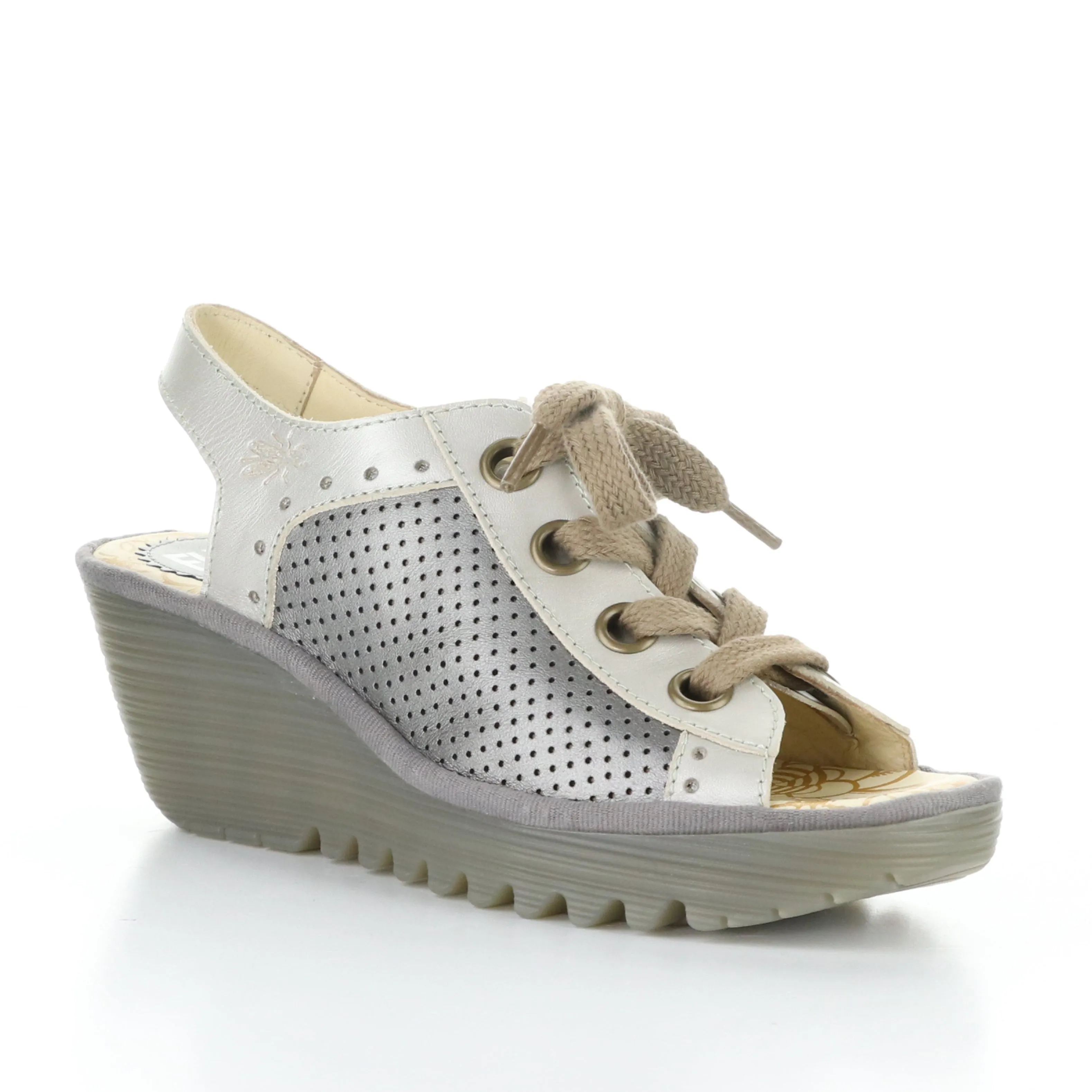 Calm Step Desert Cool FLY LONDON YUTA - SILVER