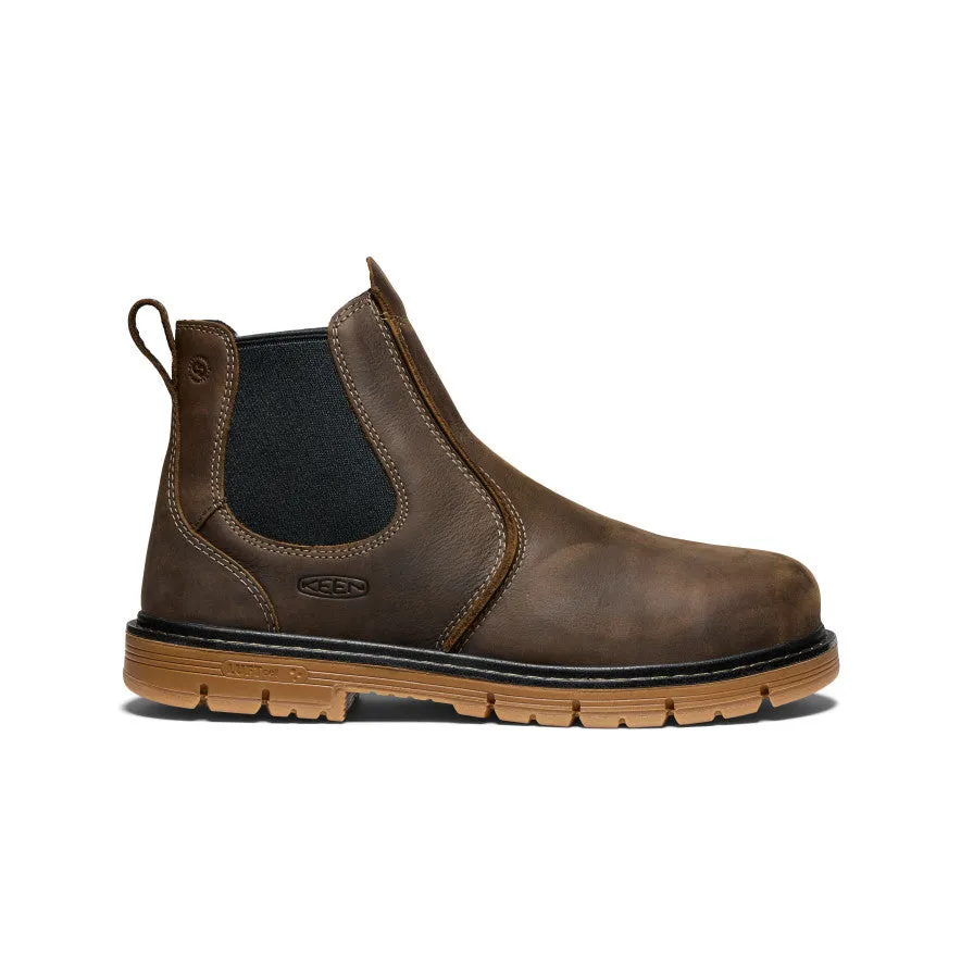 Men's San Jose Chelsea 90?? Heel Boot (Aluminum Toe)  |  Cascade Brown/Gum pumps Enhanced comfort
