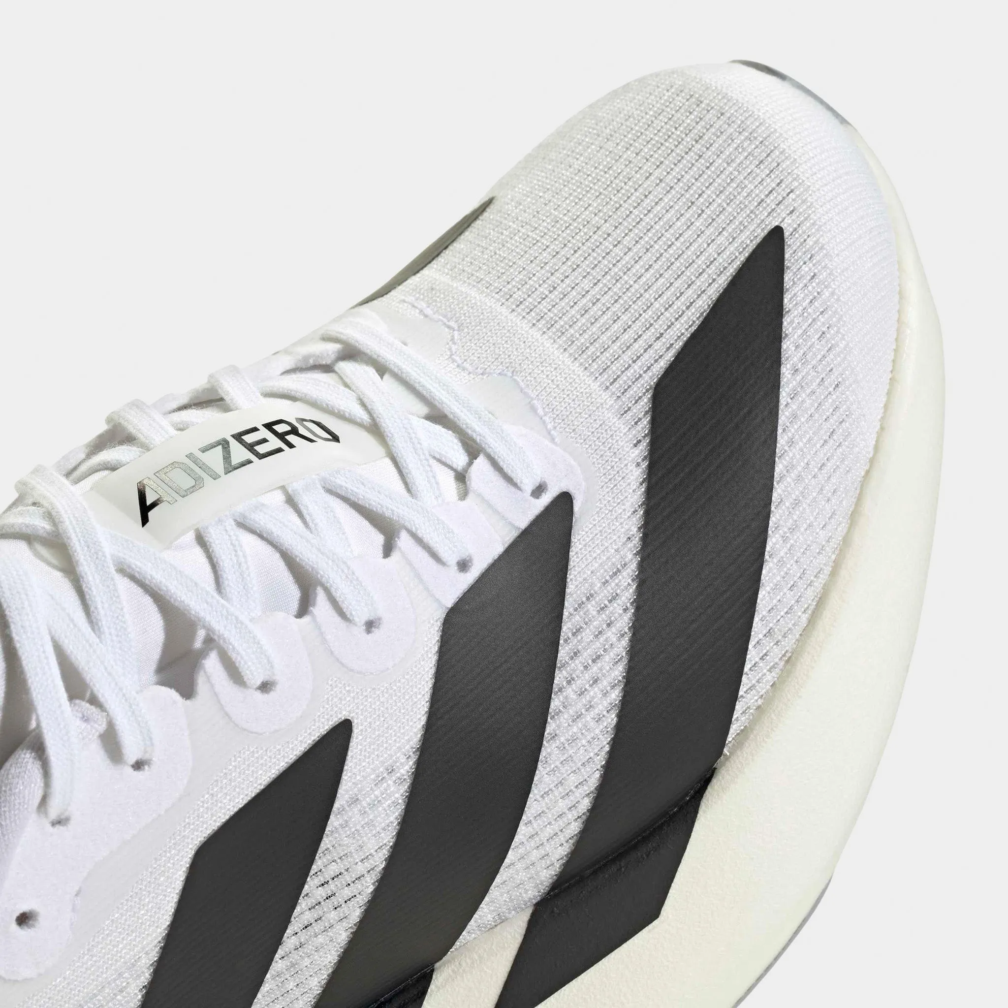 adidas Junior's Adizero Evo SL White / Black - Dash Grey Stability Post