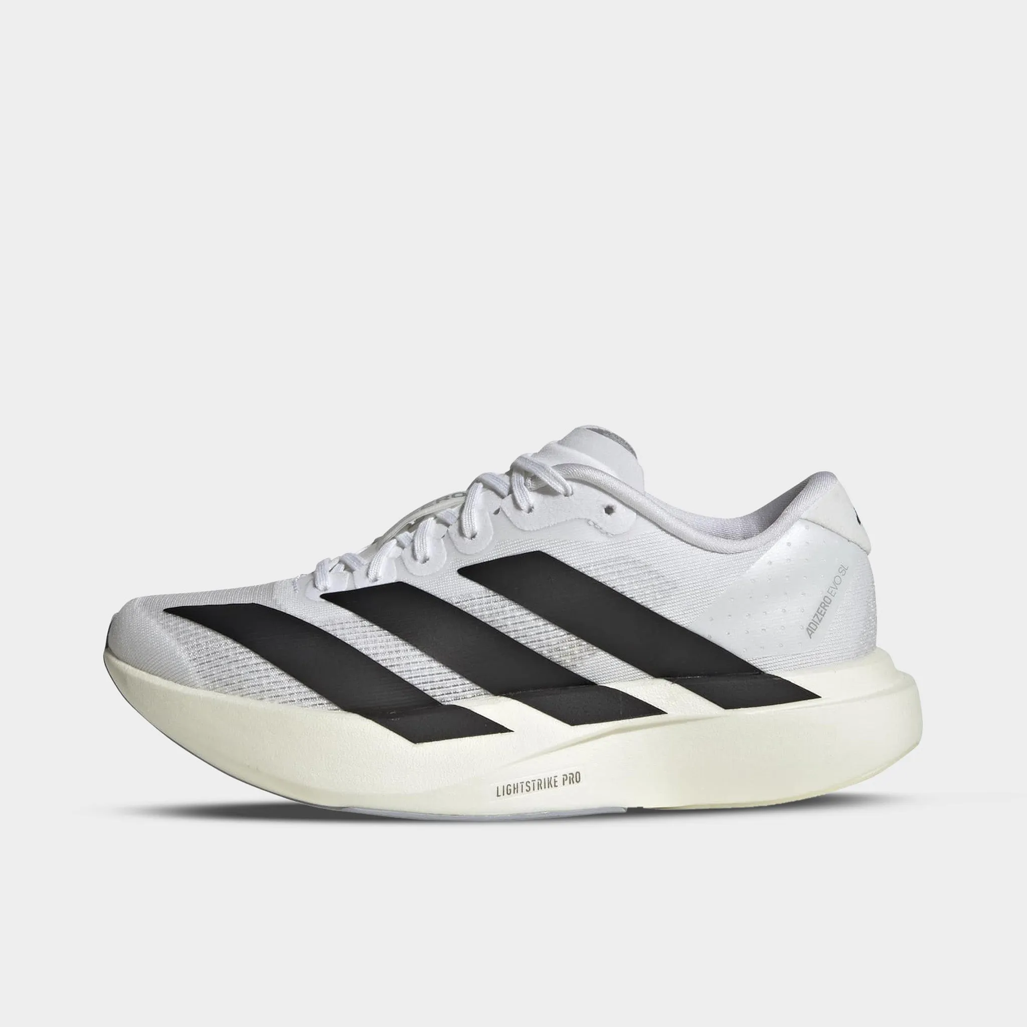 adidas Junior's Adizero Evo SL White / Black - Dash Grey Indoor Training Elastic Sides