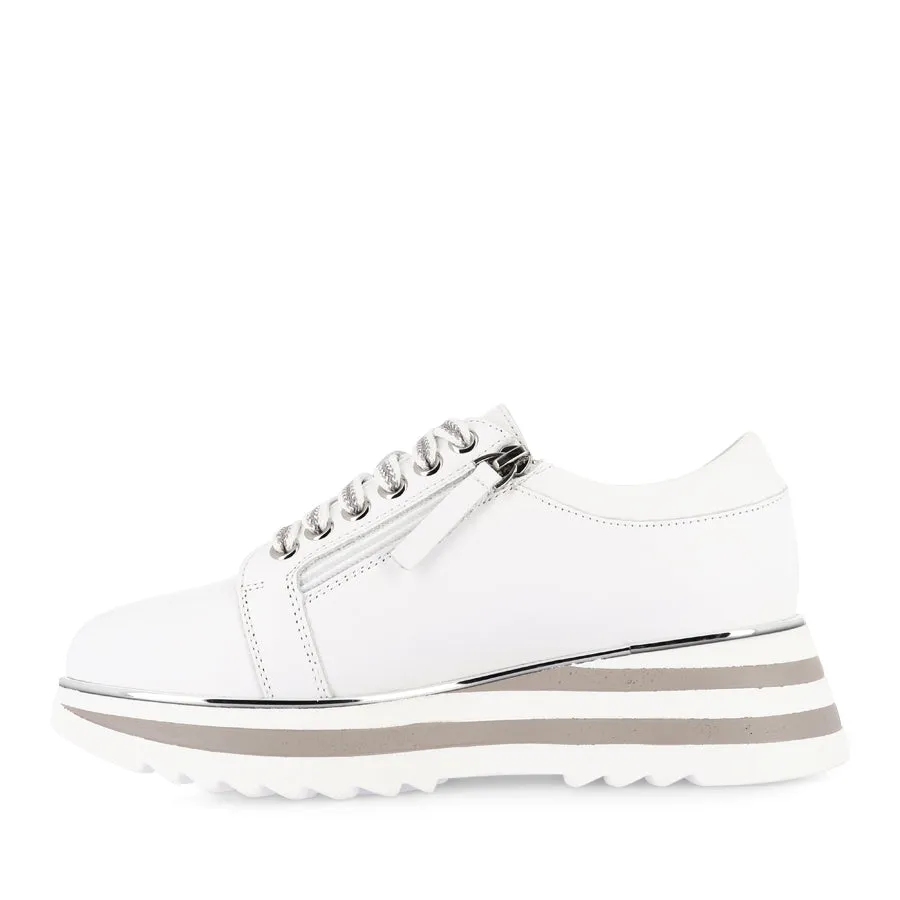 Orthopedic Comfort HOSTING - WHITE LEATHER