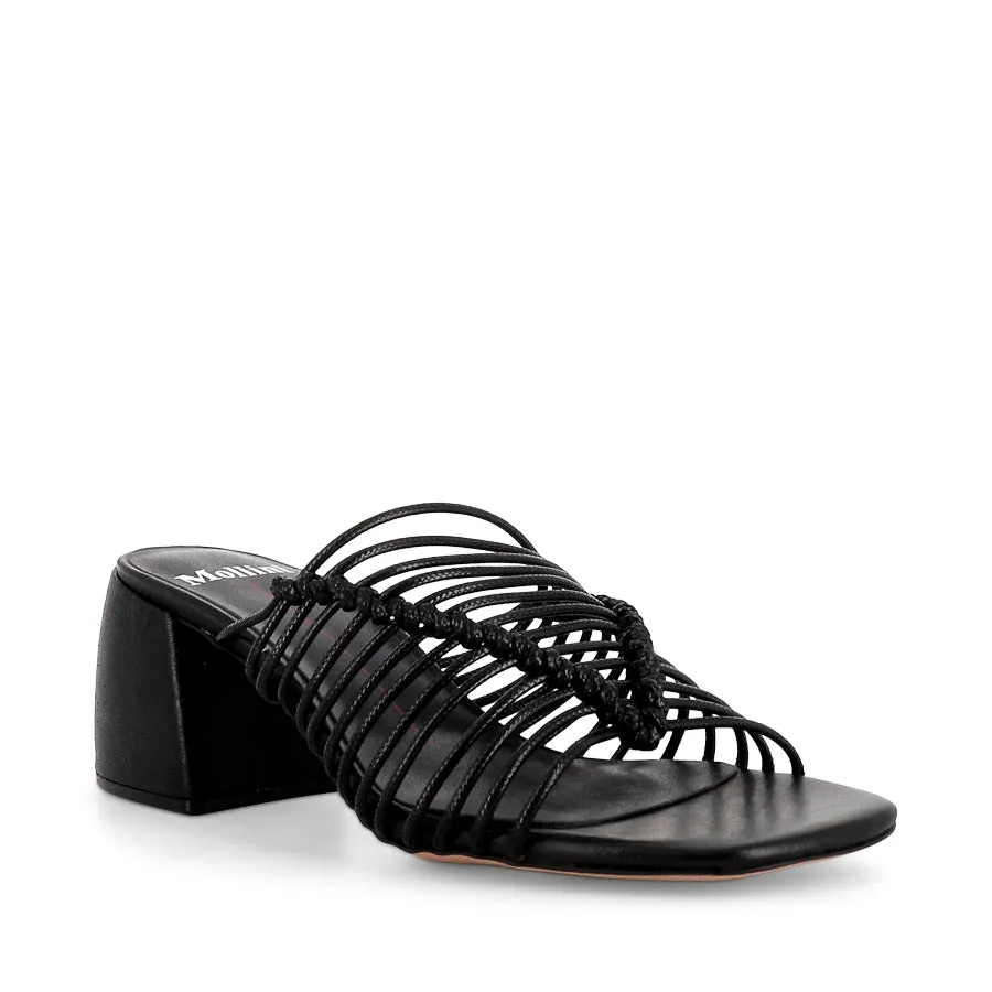 BALEE - BLACK ROPE LEATHER Comfort Lining Breathable Sole