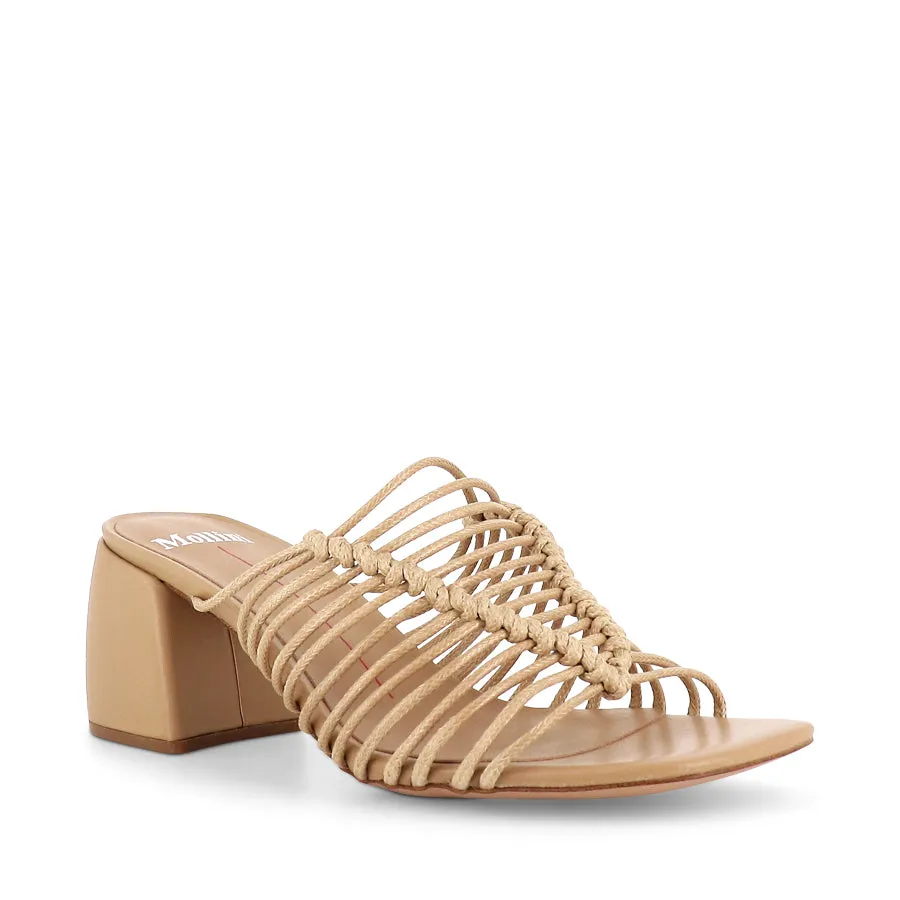 Trendy Shoes Easy Wear BALEE - CAMEL ROPE LEATHER