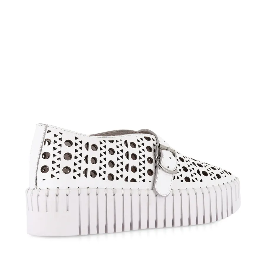 BANDA - WHITE LEATHER Everyday Pair Work Break
