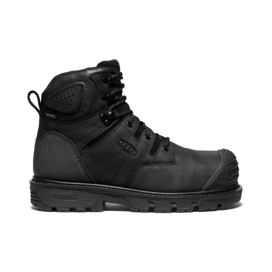 Exclusive foldable Men's Camden 6" Waterproof Boot (Carbon Toe)  |  Black/Black