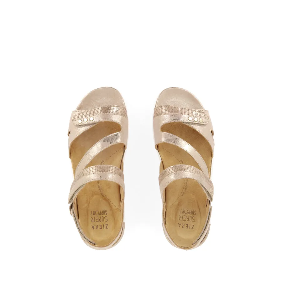 Perfect for Travel BEAUX W - PLATINO SCRATCH LEATHER