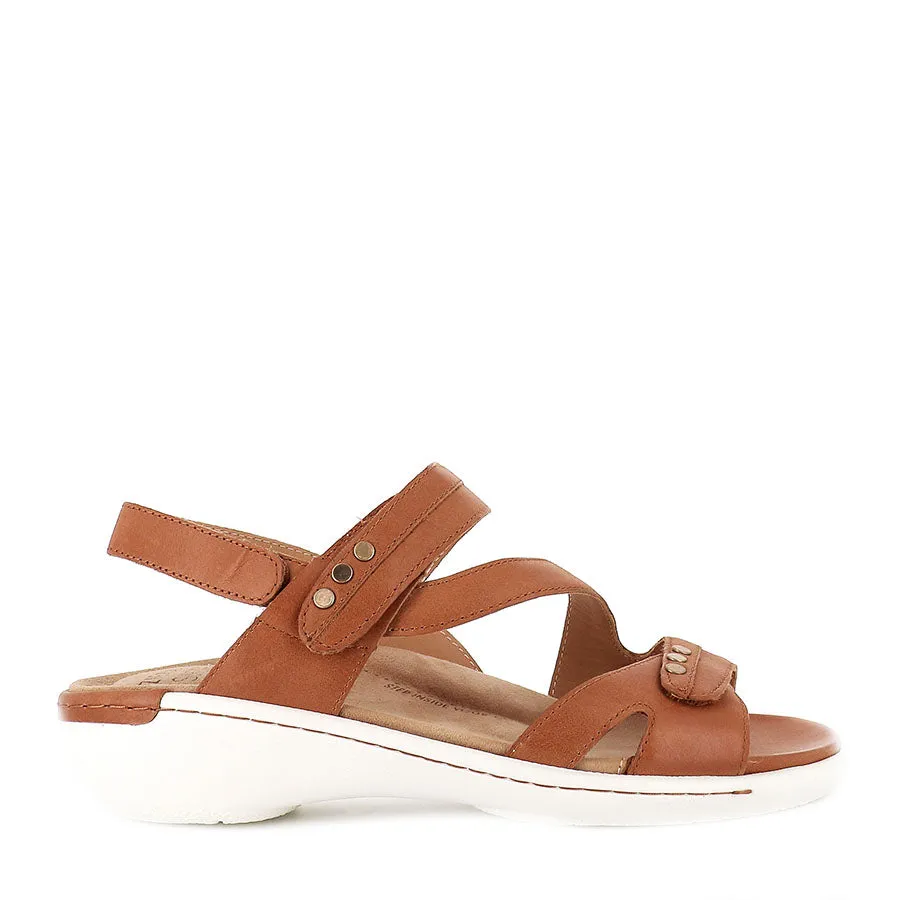Canvas All Fit BEAUX W - TAN LEATHER