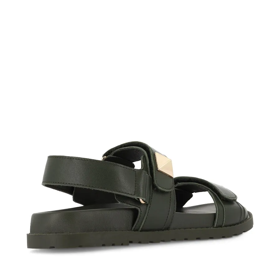 BEBE - OLIVE LEATHER Gladiator Style
