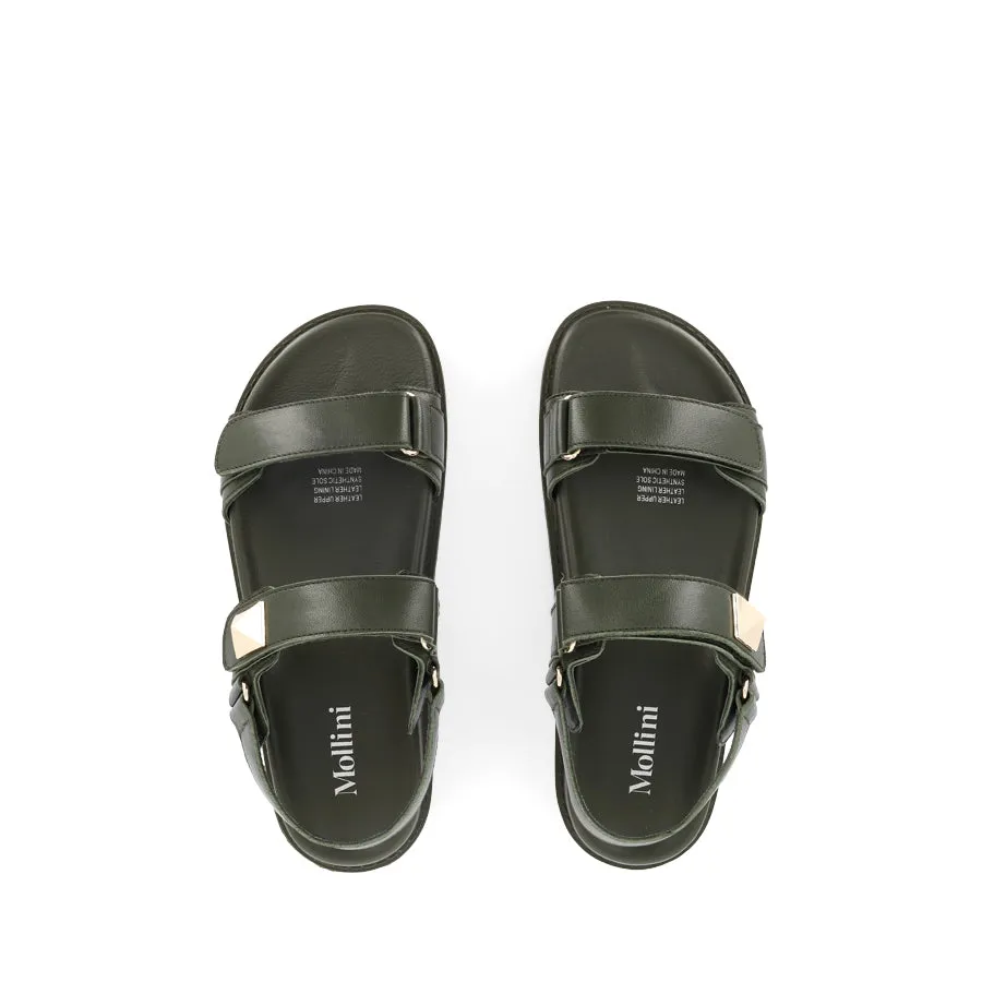 Brunch Walk Sandal Upgrades BEBE - OLIVE LEATHER