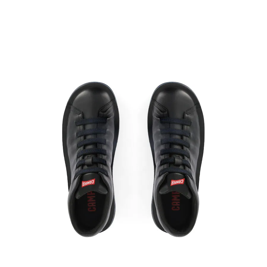 BEETLE 36678 - BLACK LEATHER Impact Dispersal Velcro fastening