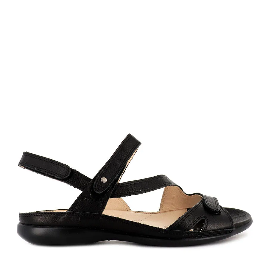 Cozy Choice BELTA W - BLACK LEATHER