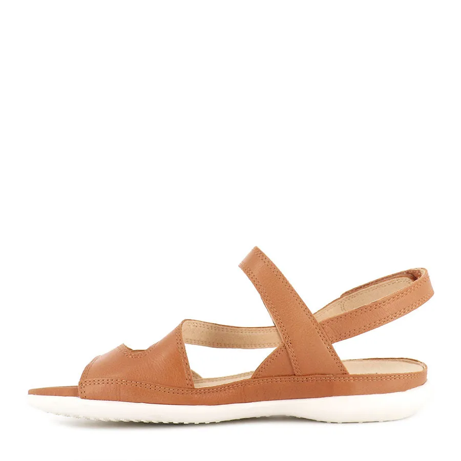 BELTA W - DARK TAN LEATHER Relaxed Walking