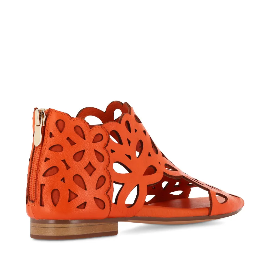 PIETRO - NEW ORANGE LEATHER Chic Comfortable Durable