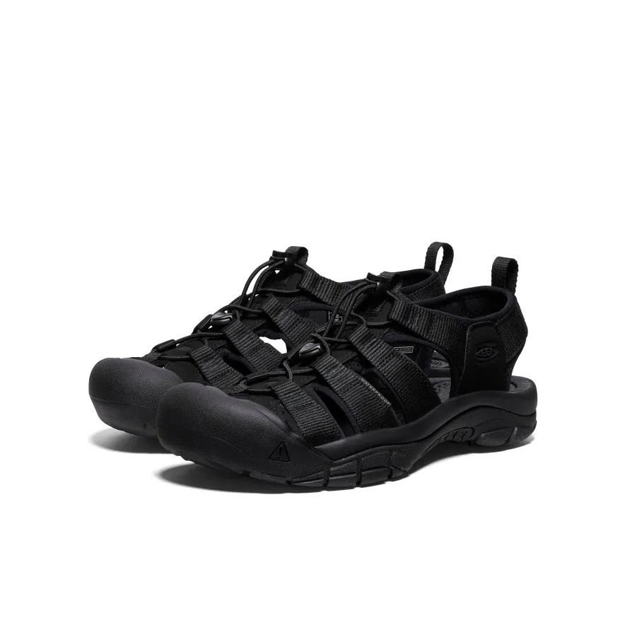 Secure Style Men's Newport H2 Sandal  |  Triple Black