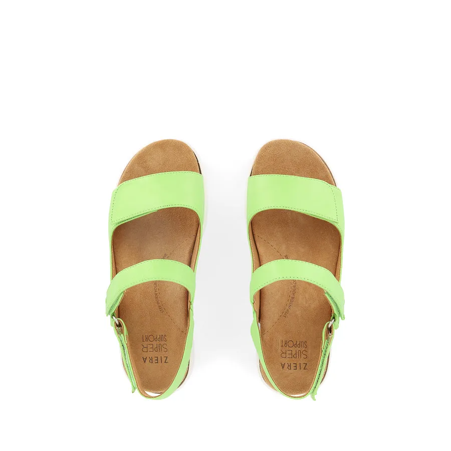 Beach BENJI XW - LIGHT LIME LEATHER WHITE SOLE