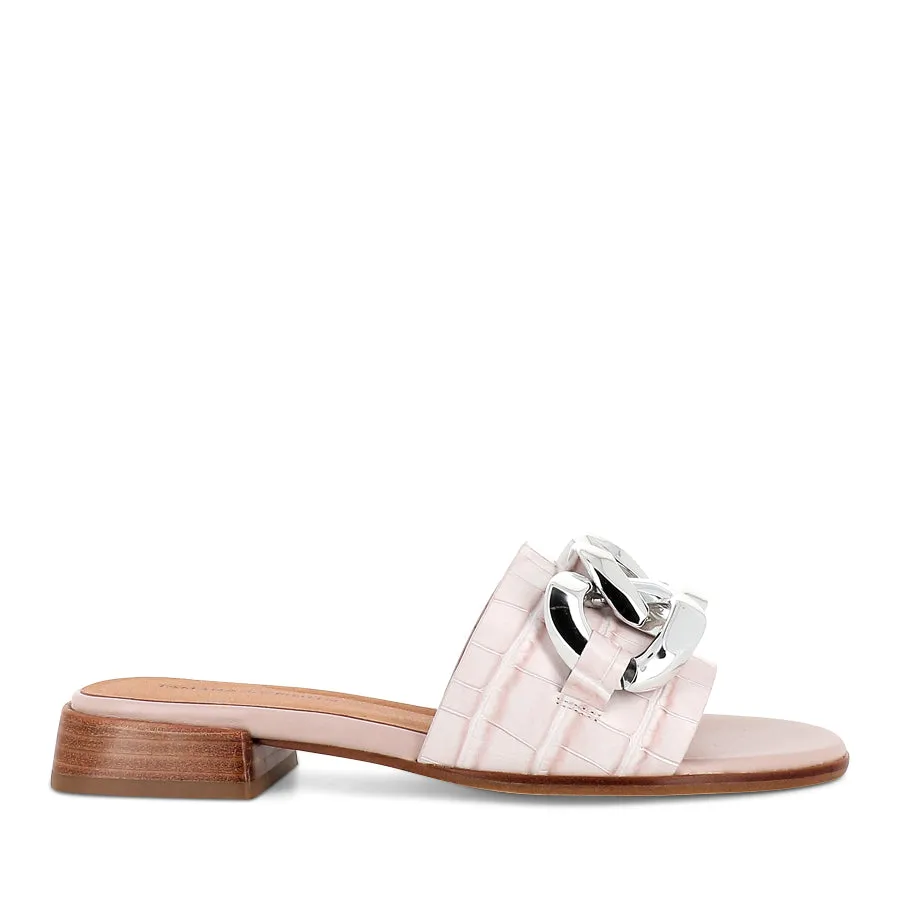 BENNY - PINK CROC Comfort Sandals Home Comfort