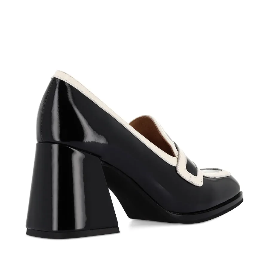Foot Firm Firm Step BERGEN - BLACK/BONE PATENT LEATHER