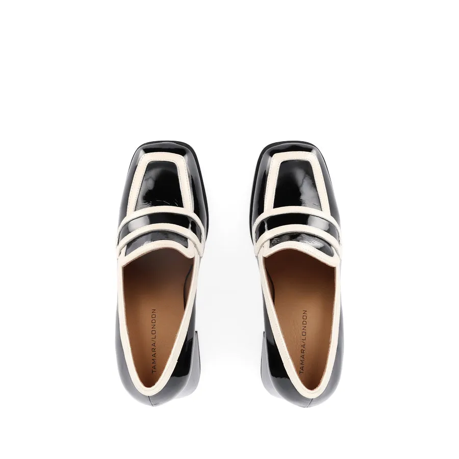 BERGEN - BLACK/BONE PATENT LEATHER Professional Attire College Graduate