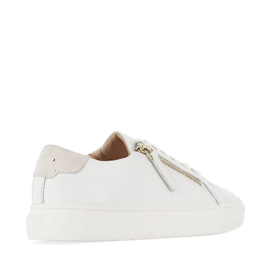BILLIE - WHITE TUMBLED LEATHER Comfortable Breath Detail