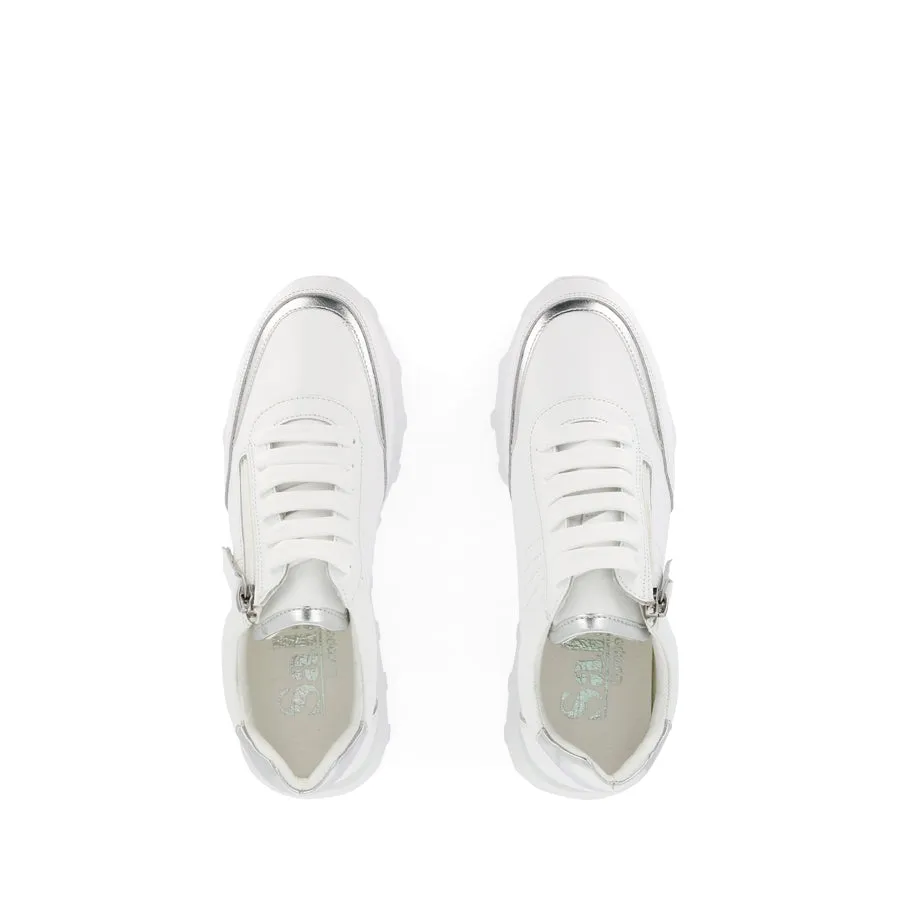 Anti Static Materials MUNICH - WHITE COMBO LEATHER