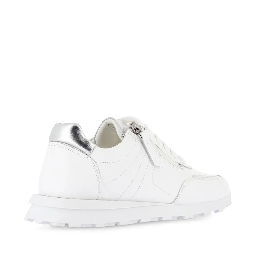 Zip   Up Comfort Fit Technology MUNICH - WHITE COMBO LEATHER