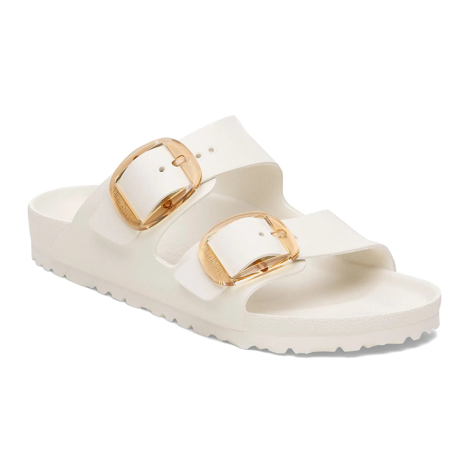 BIRKENSTOCK ARIZONA BIG BUCKLE EVA - EGGSHELL Soft Cushioning Jungle Path