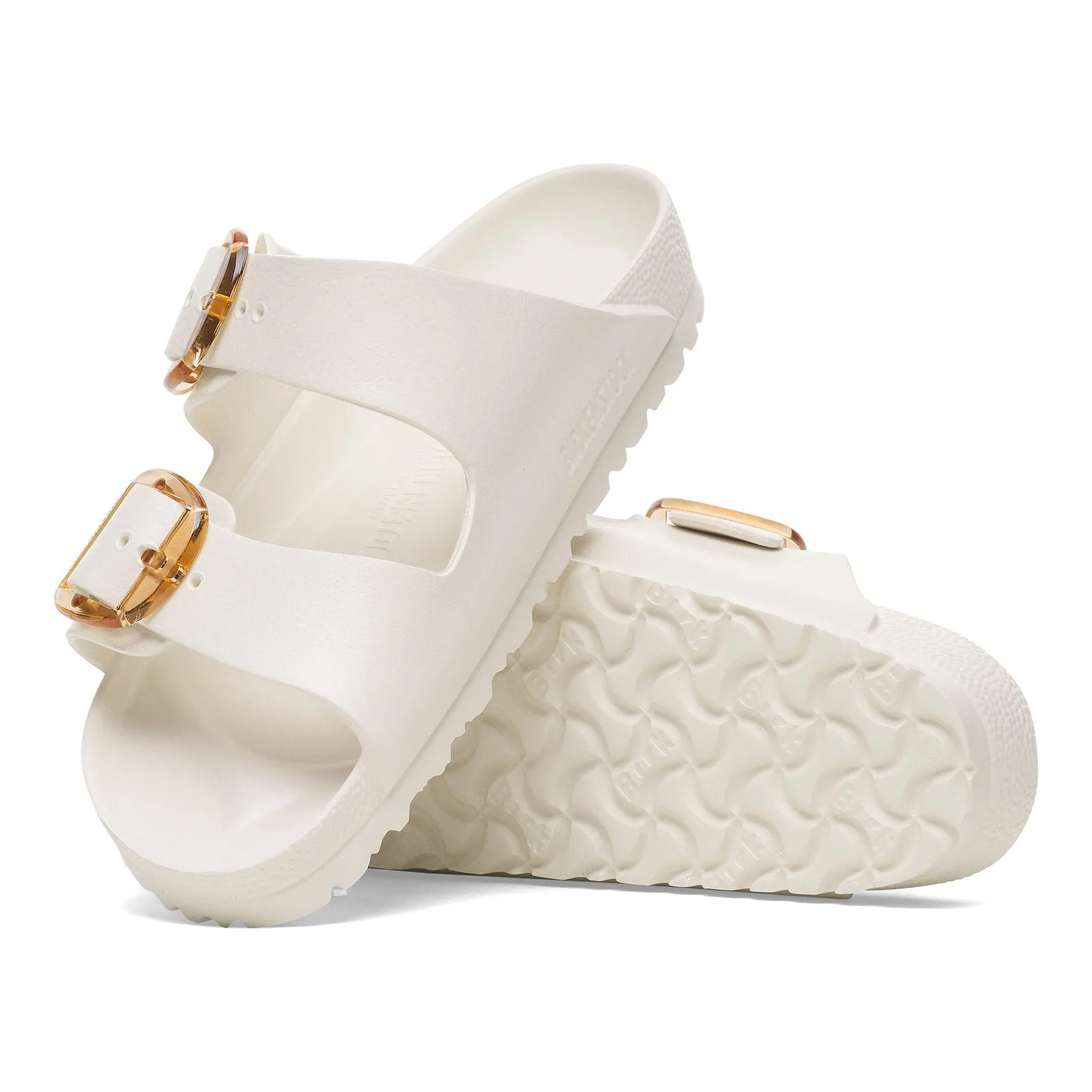 Island Step BIRKENSTOCK ARIZONA BIG BUCKLE EVA - EGGSHELL