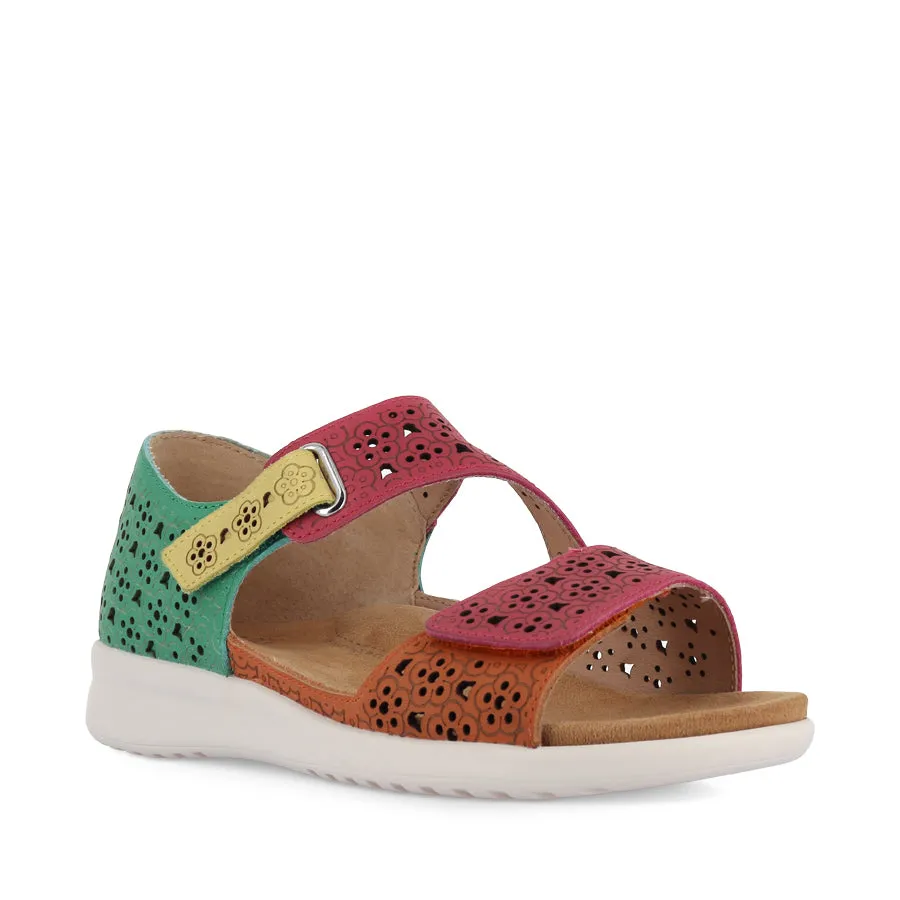 Stretchable BIZZA XW - BRIGHT MULTI LEATHER