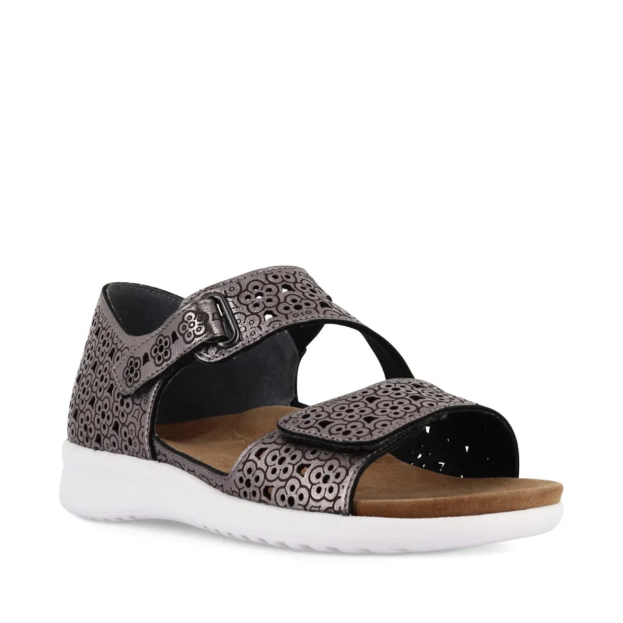 Versatile Footwear Durable Outdoor Shoes BIZZA XW - PEWTER WHITE LEATHER