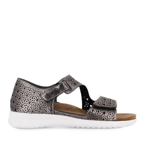 Open Finish BIZZA XW - PEWTER WHITE LEATHER