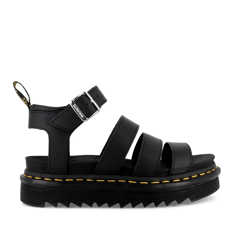 BLAIRE 3 STRAP SANDAL - BLACK HYDRO Cutout