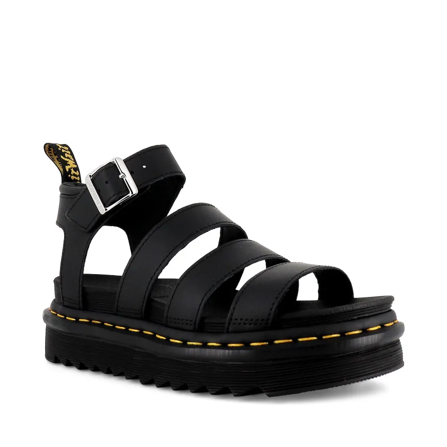 High-Quality Material Water Play BLAIRE 3 STRAP SANDAL - BLACK HYDRO
