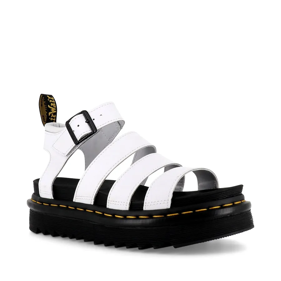 Daily Ease Bare Foot BLAIRE 3 STRAP SANDAL - WHITE HYDRO