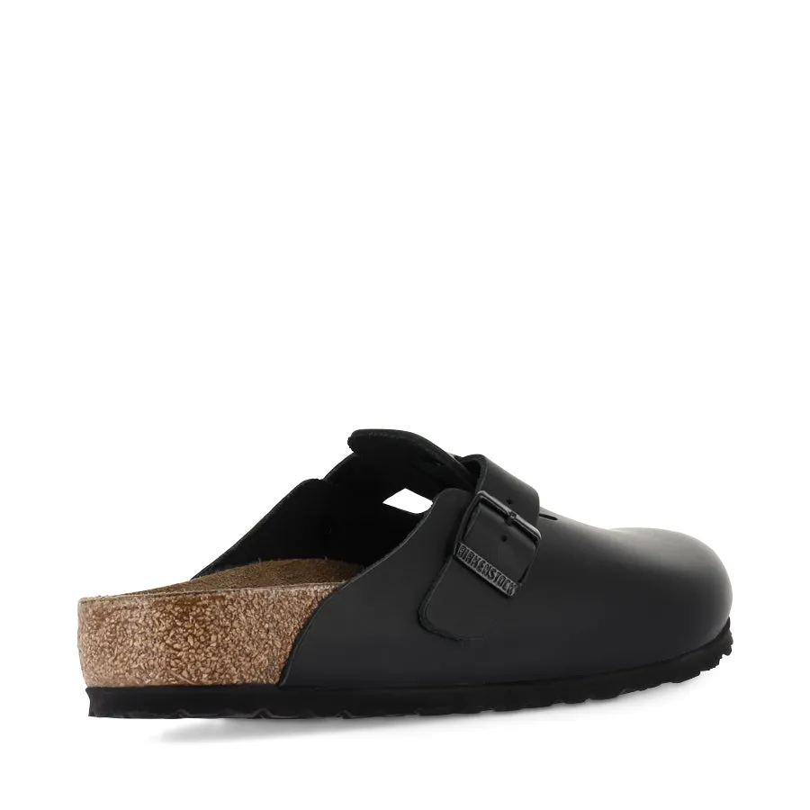 BOSTON - BLACK SMOOTH LEATHER Trendy Sole