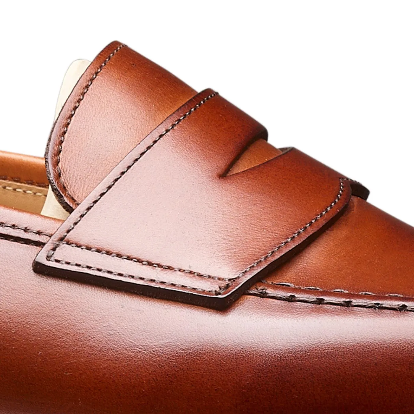 Boston Chestnut Burnished Calf Two-Tone Design Gentle Support