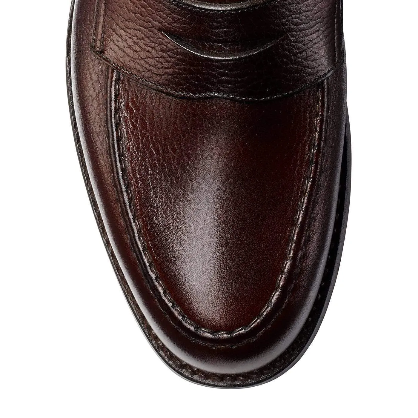 Boston Dark Brown Country Calf Grain Hold Path Market Walk