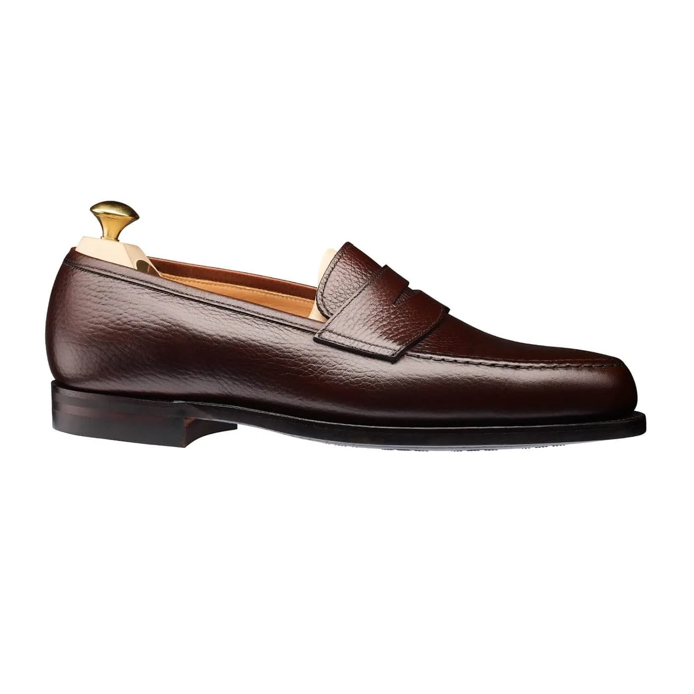 Boston Dark Brown Country Calf Grain Breathable Shoes