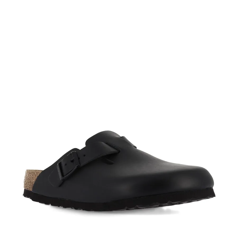 Soft Footbed BOSTON NARROW - BLACK SMOOTH