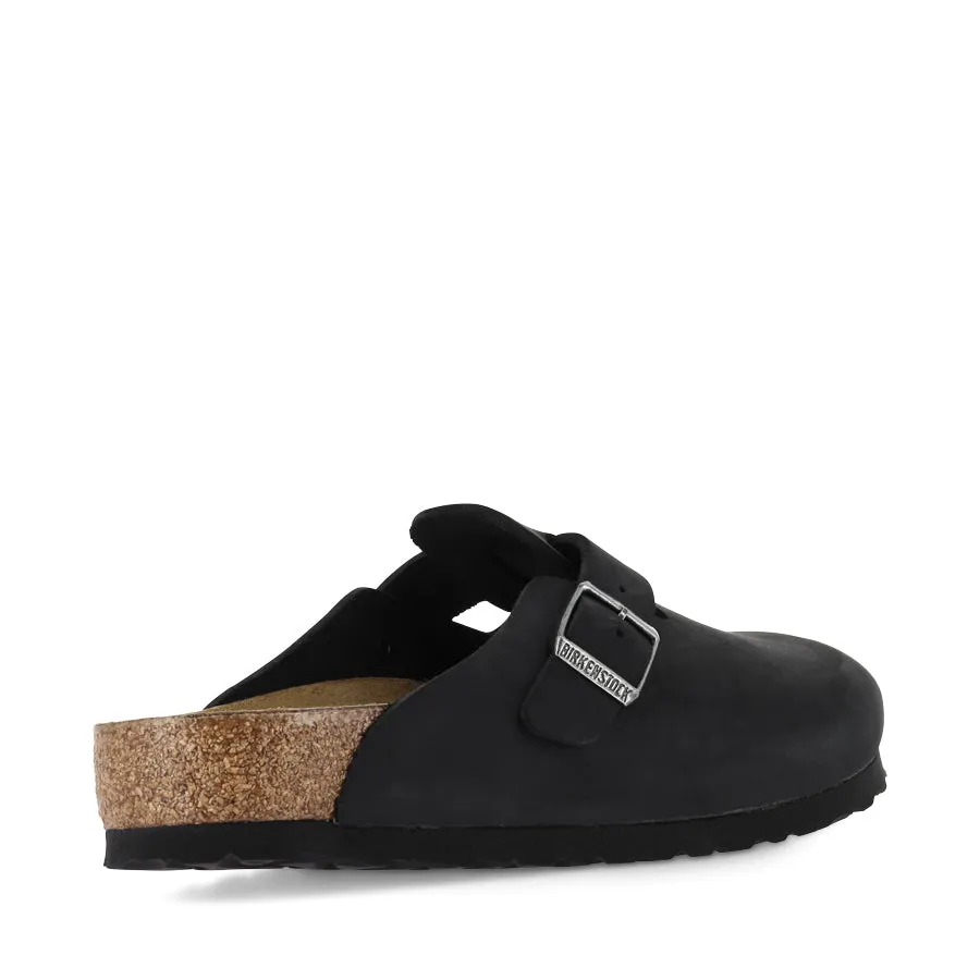 BOSTON NATURAL LEATHER - BLACK OILED Anti   Stain Anti   Impact