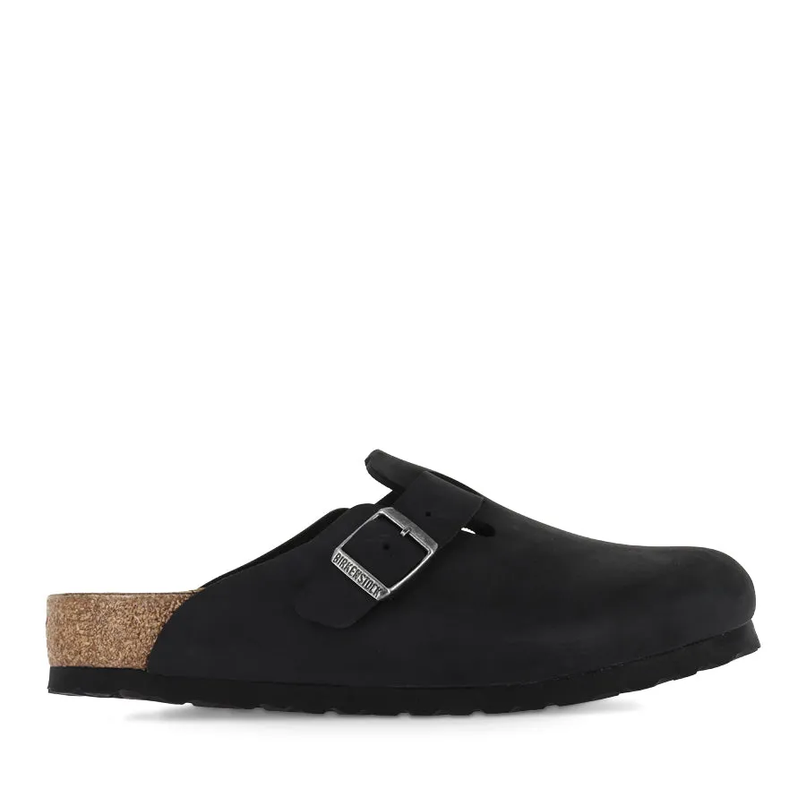 Sleek Look Peak Mood BOSTON NATURAL LEATHER - BLACK OILED