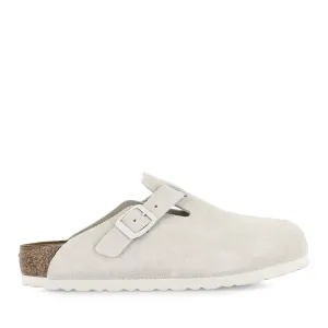 BOSTON SUEDE SFB - ANTIQUE WHITE SUEDE Camp Glow Versatile Comfort