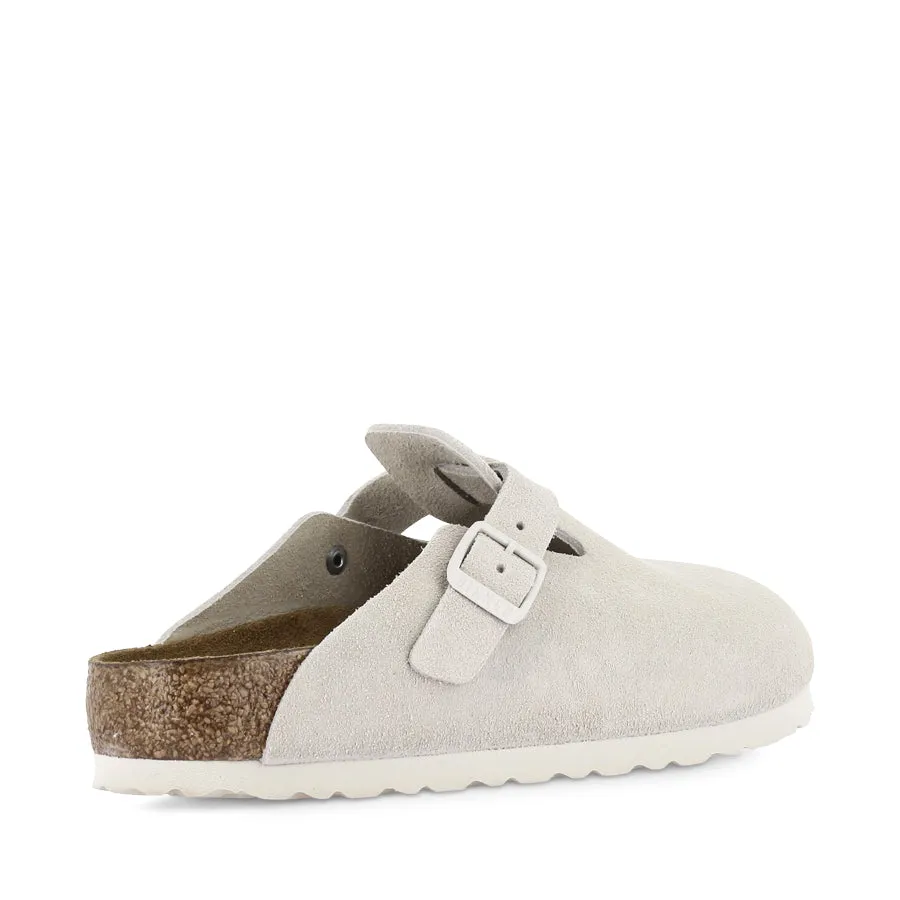 BOSTON SUEDE SFB - ANTIQUE WHITE SUEDE Comfort Soles