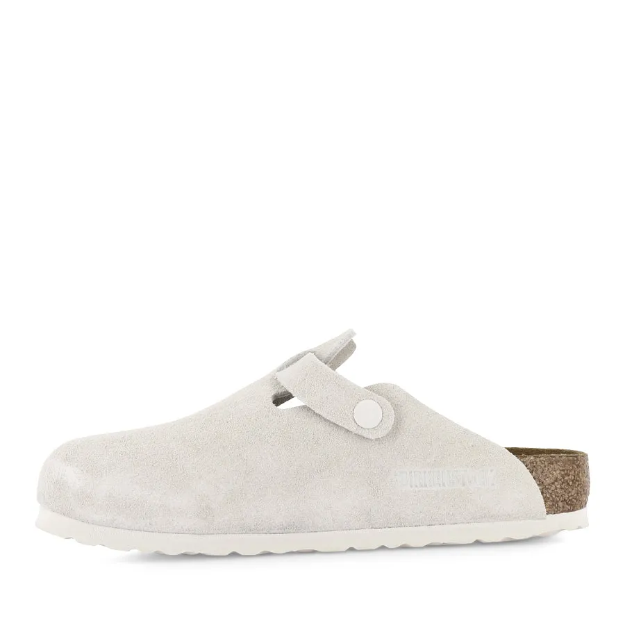 BOSTON SUEDE SFB - ANTIQUE WHITE SUEDE Versatile Fit