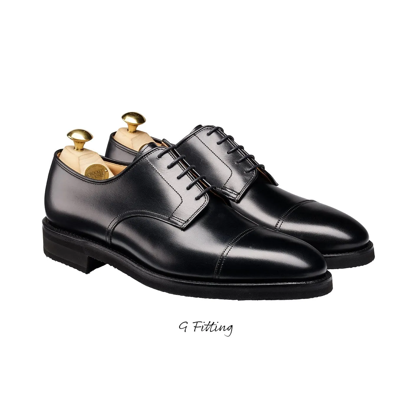 Bradford Black Calf (G Fitting) Toe Fit Networking