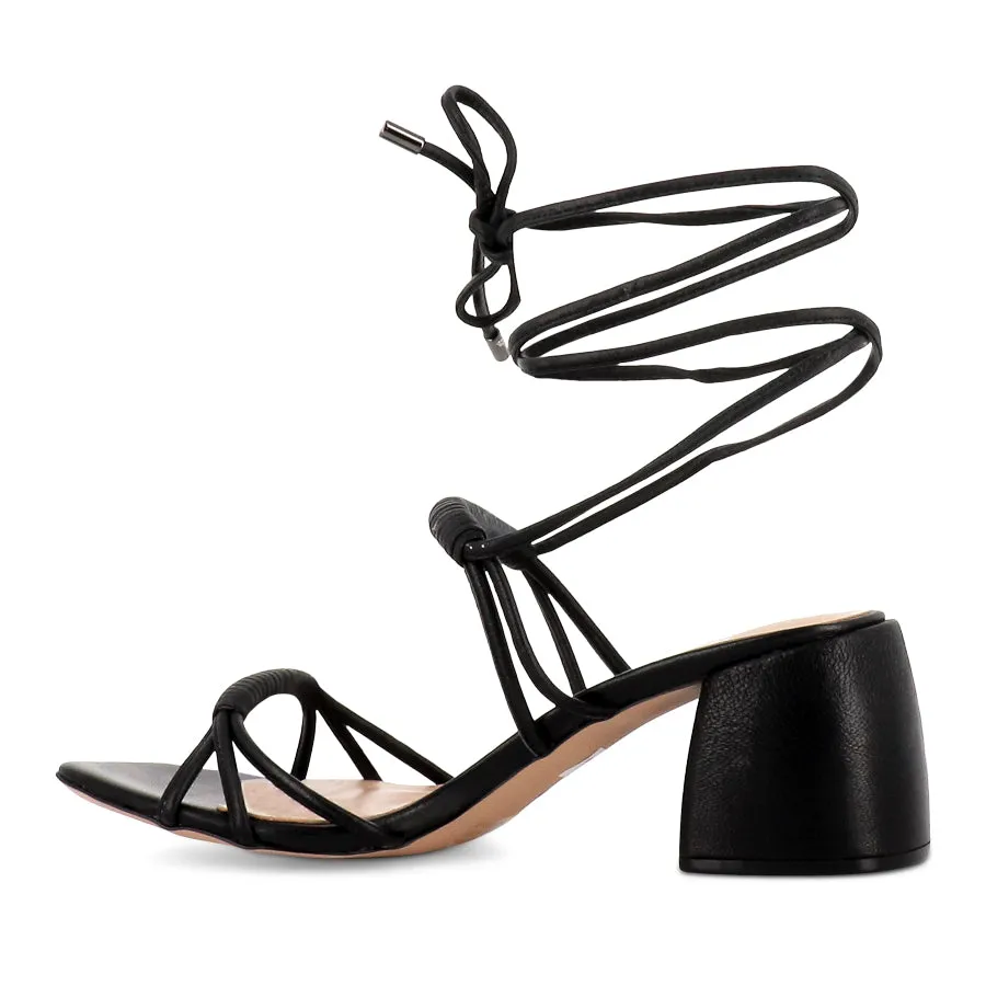 Vegan Leather Shoes Library Glow BRAY - BLACK LEATHER