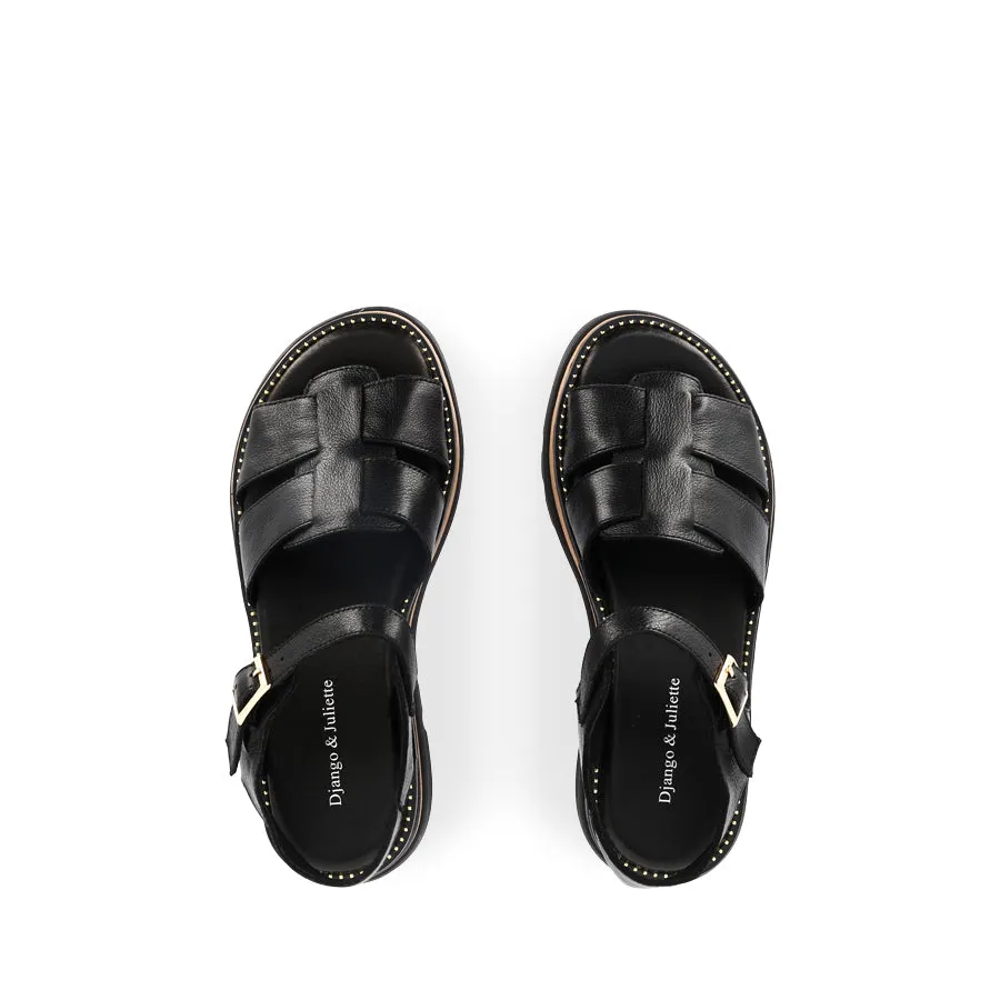 Relaxing Shoes SIMM - BLACK LEATHER